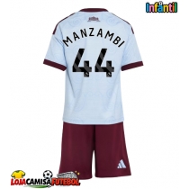 Camisa de Futebol Aston Villa Johan Manzambi #44 Equipamento Alternativo Infantil 2026-27 Manga Curta (+ Calças curtas)